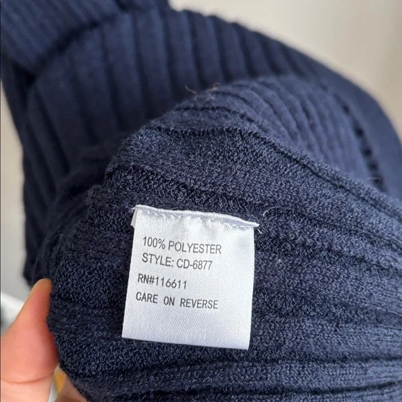 Anthropologie maxi dress xs navy - Picture 3 of 6